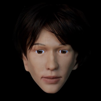 (SH-23) Crossdress male silicone realistic human face half head mask crossdresser doll mask (SH-23) Crossdress male silicone realistic human face half head mask crossdresser doll mask